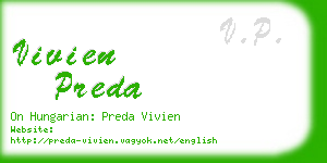 vivien preda business card